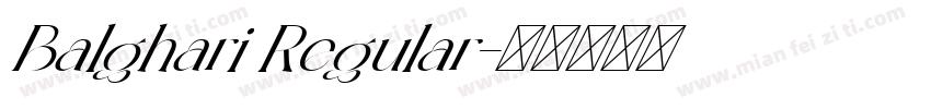 Balghari Regular字体转换